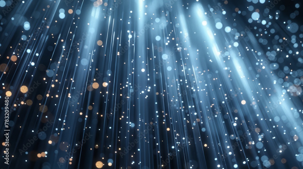 Minimalist 3D-rendered digital rain, soft light droplets symbolizing data proliferation Minimalist 3D-rendered digital rain, soft light droplets symbolizing data proliferation