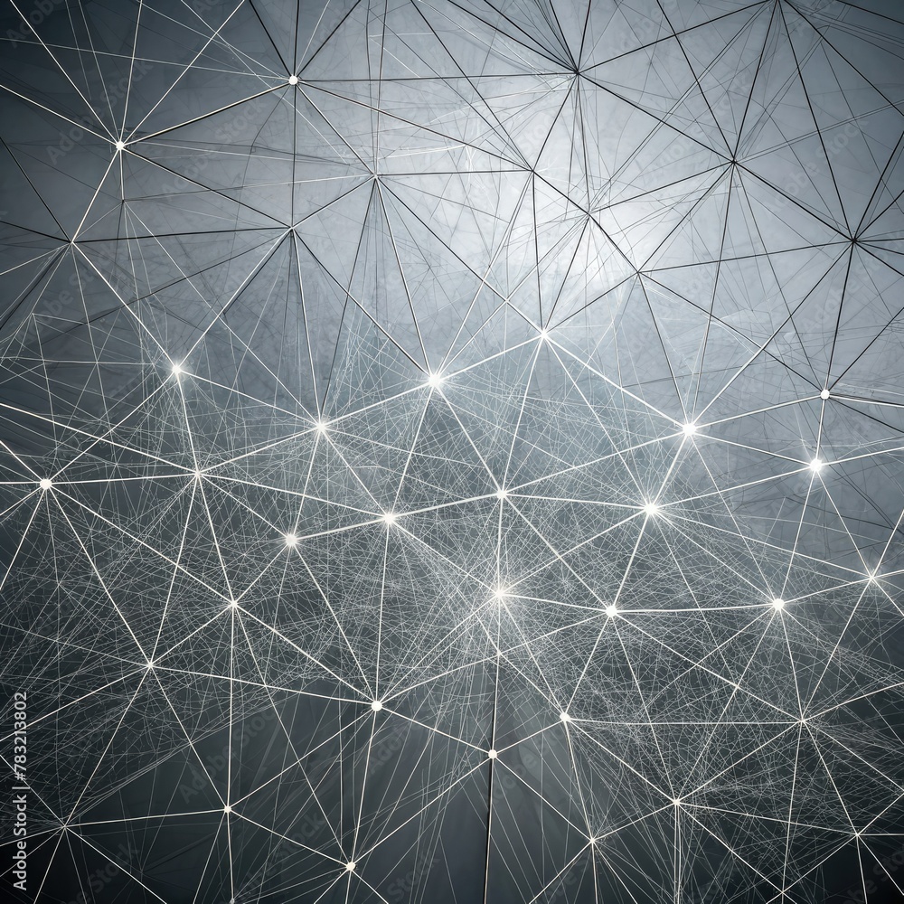 Obraz premium business network background, connecting dots, technology design