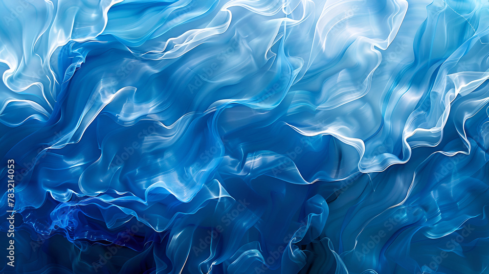 Obraz premium abstract blue background with some smooth lines ,blue water gel wave blue texture background ,Abstract electrical flash Backgrounds 