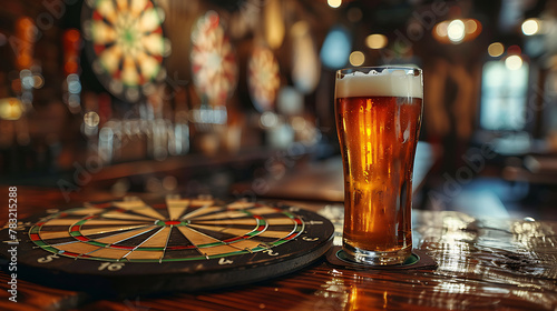 Darts, Bar, Beer, Pub, Fun [created with generative AI technology]