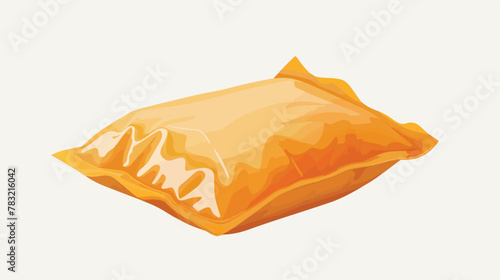 Food snack pillow bag icon . Simple illustration of