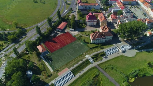 Playground River Warta Konin Rzeka Boisko Aerial View Poland
