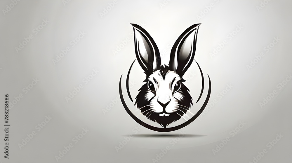 ภาพประกอบสต็อก black and white background Concept logo design devoid of ...