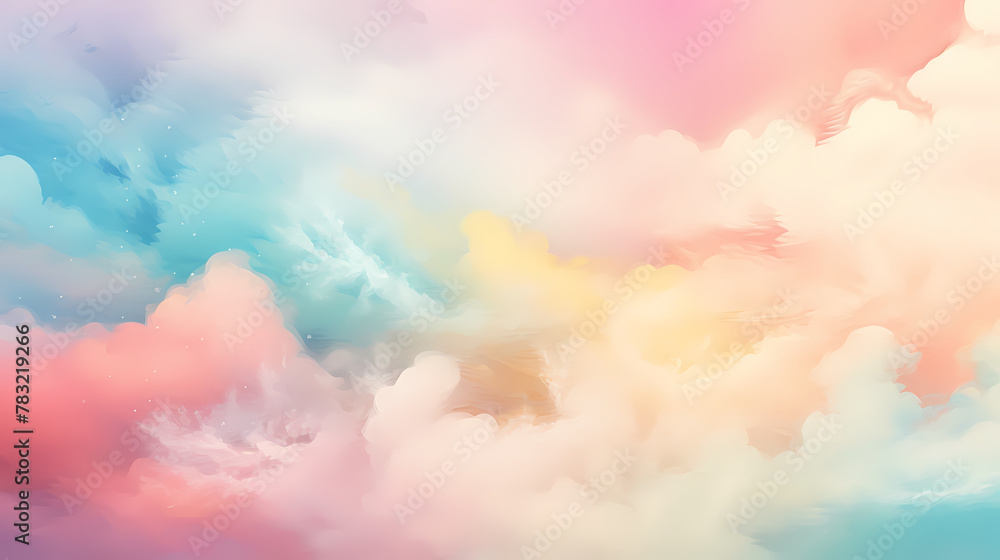 Vibrant Sunset Skies With Pastel Clouds Vibrant Sunset Skies With Pastel Clouds
