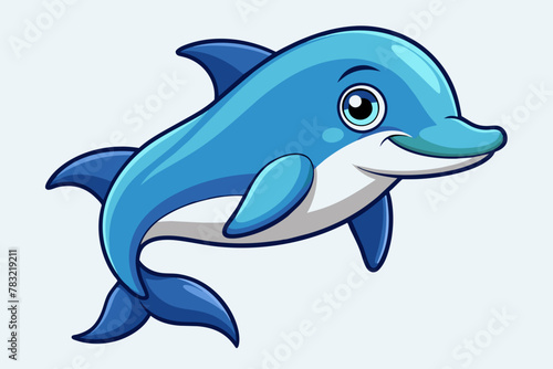 illustration of a cartoon shark