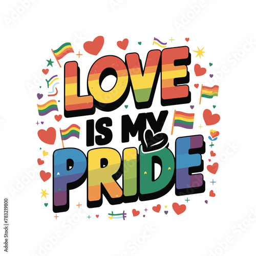Pride Month and Day T-shirts design concept. Pride day lettering. Pride day typography