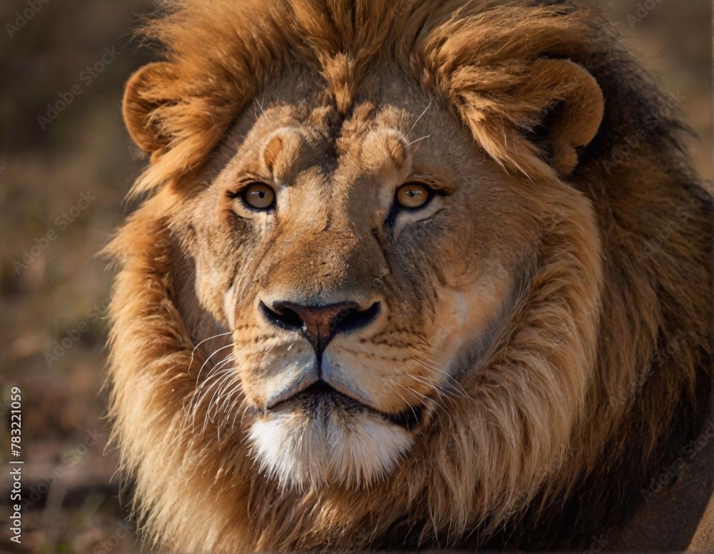 portrait of a lion