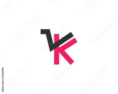 Free Download initial letter VK modern  logo design template - GFXLoad