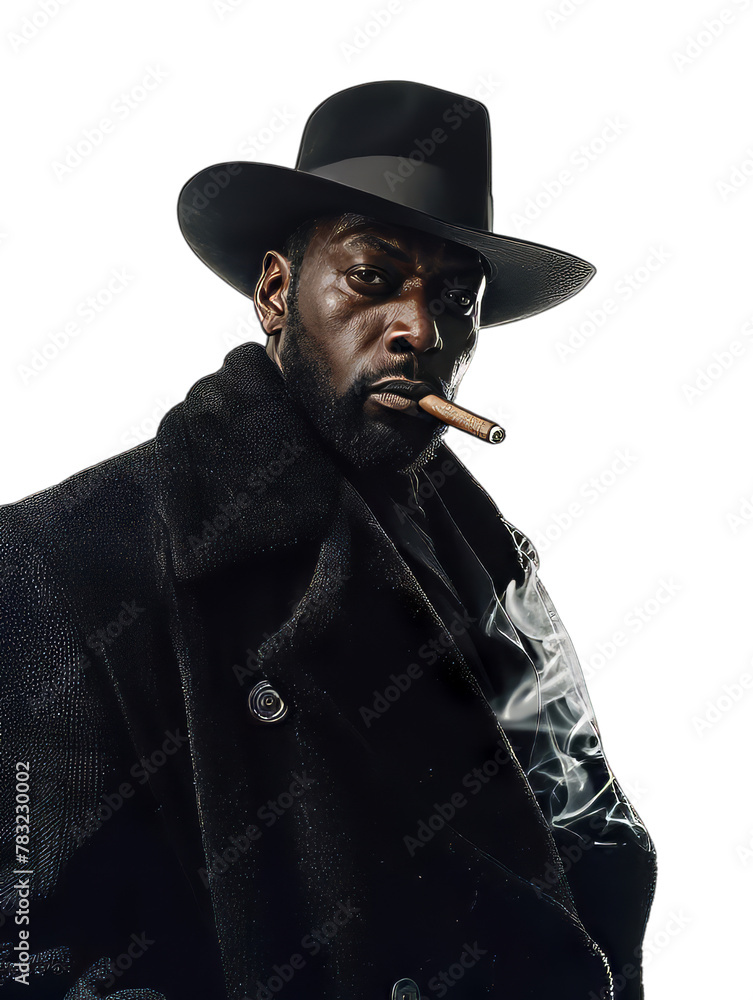 Fototapeta premium Cowboy African Men With cigarettes