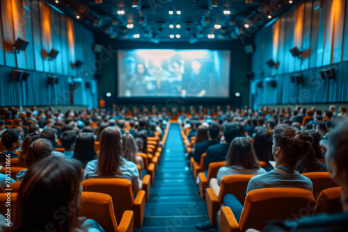 Movie night at a spacious cinema hall © Mr. Stocker