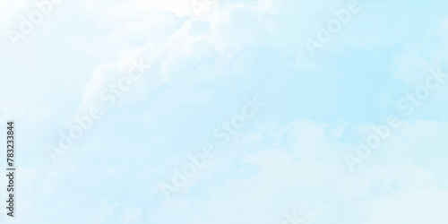 sunny sky blue light watercolor background. Aquarelle painting brush effect card paper textured canvas cloudy smoke space for text, entertaining card, template. aquamarine color graphics illustration
