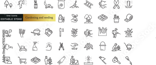 Line icons about energy efficiency and saving. Sustainable development. Thin line icon set. Symbol collection in transparent background. Editable vector stroke. 512x512 Pixel Perfect