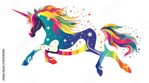 Cute unicorn illustration on transparent for kids fashion artworks  children books  prints  greeting cards  t shirts  wallpapers