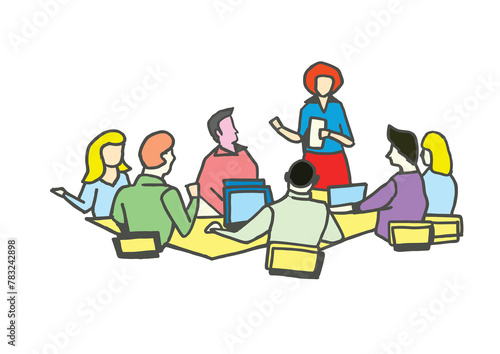 business people in office