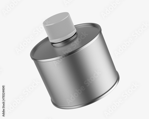 Blank oil tin can for branding. 3d illustration.