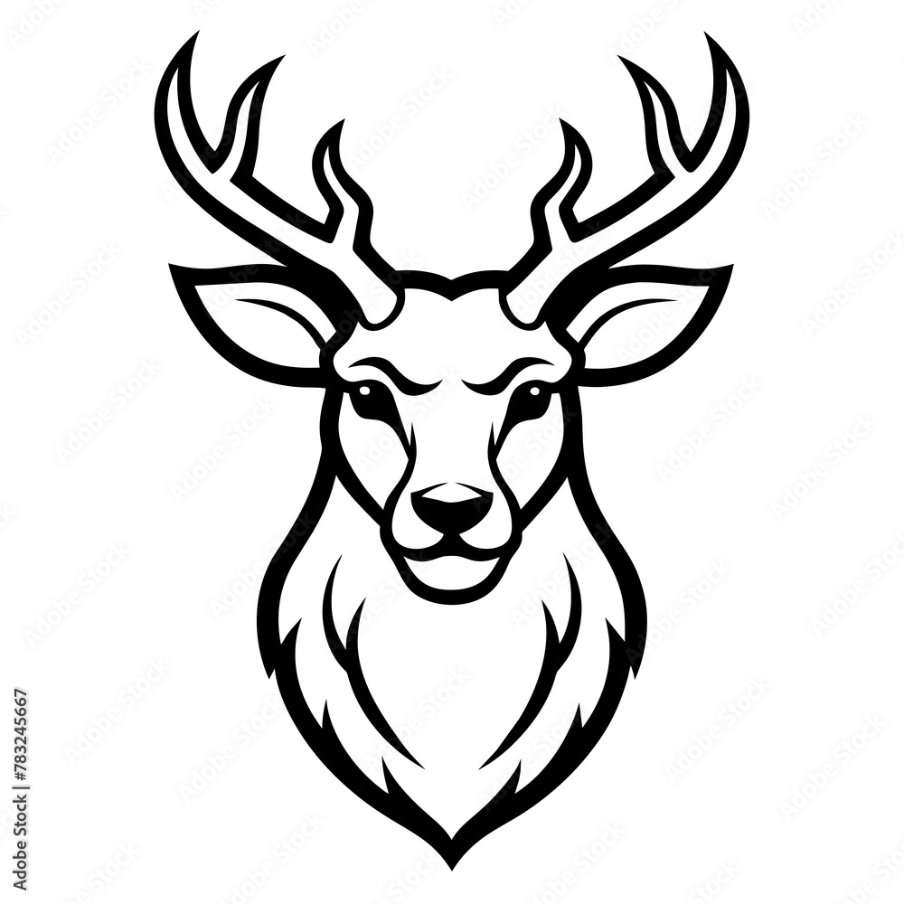 deer head icon vector illustration