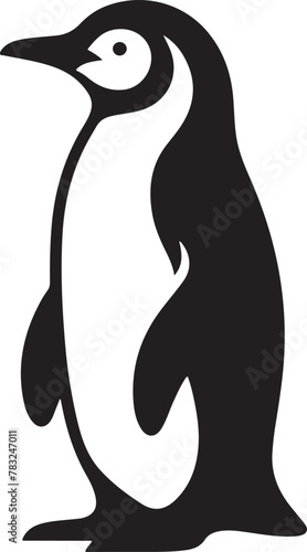simple silhouette of penguin 
