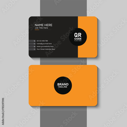 Vector modern and professional business card template design