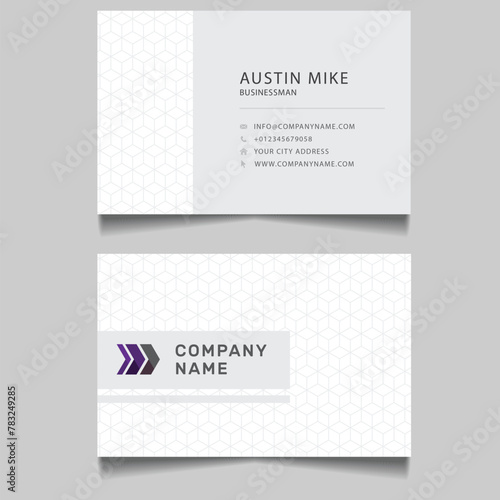 Business card design template, Clean professional business card design, visiting card elegant design 