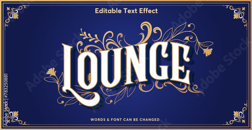 Luxury text effect editable text style