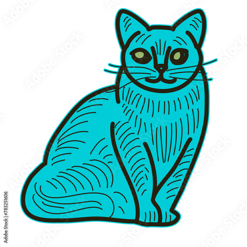 Gato azul (ID: 783251606)