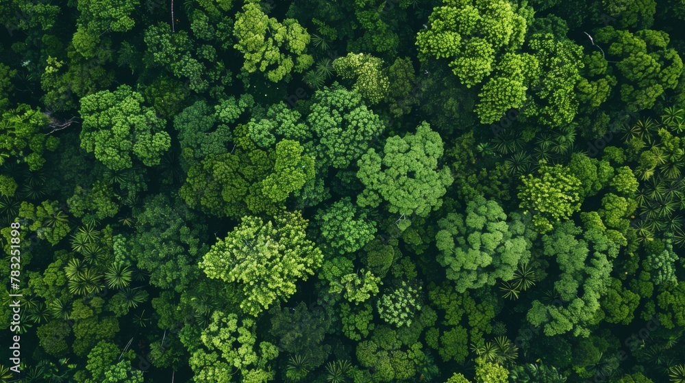 Cluster of Trees Surrounded by Forest
