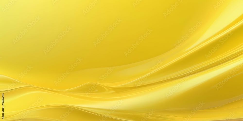 Obraz premium Holographic yellow waves background