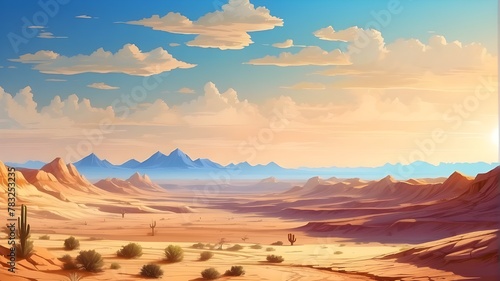 Desert sand dune landscape