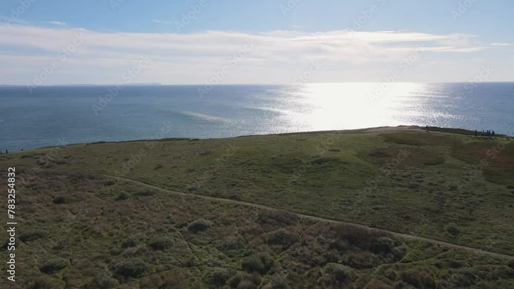 view of the sea from the hill view of the sea from the hill