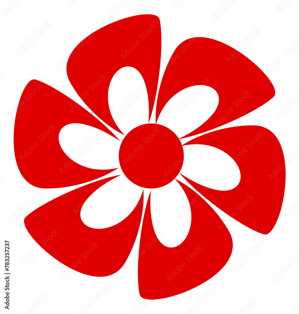 Round flower symbol. Oriental botanical emblen sign Round flower symbol. Oriental botanical emblen sign