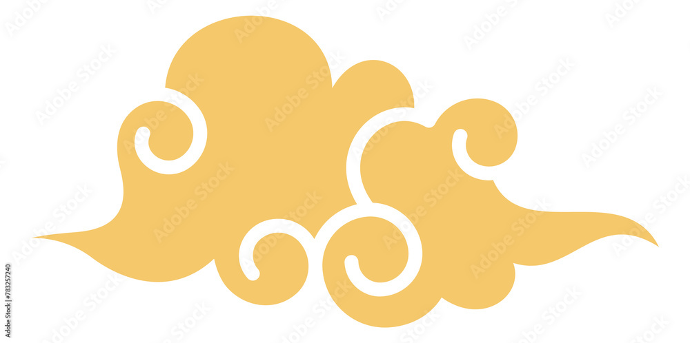 Chinese golden cloud element. New year decoration Chinese golden cloud element. New year decoration