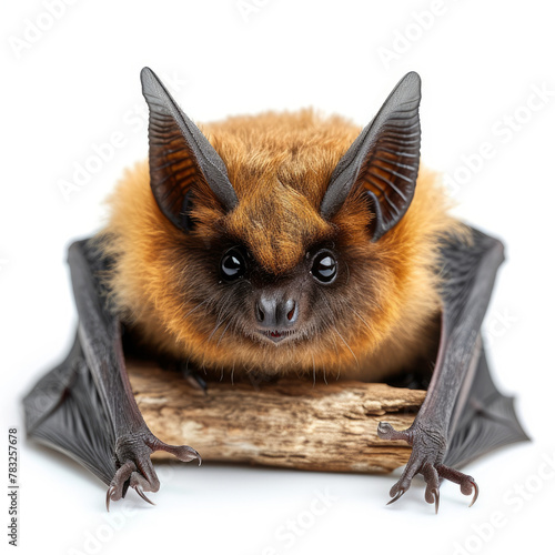Bat on white background