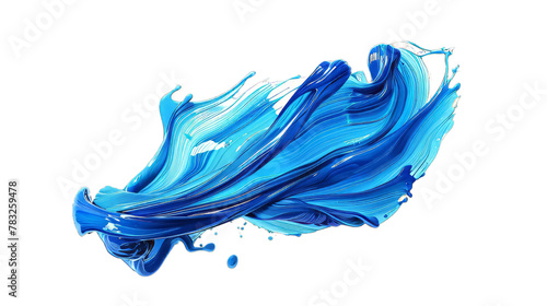 Blue Splash Isolated