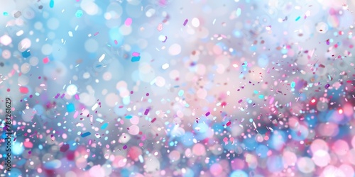 Colorful confetti falling from the sky, perfect for celebration events