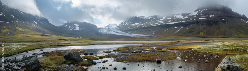 Arctic expedition discovering a valley where exotic vegetables thrive