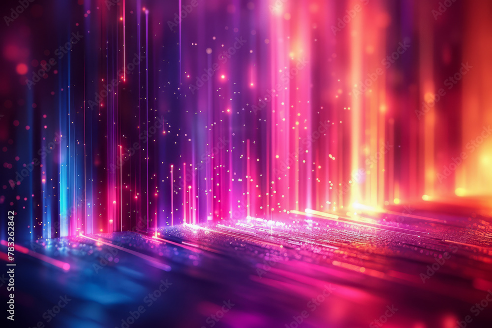 Vibrant Digital Rain on Futuristic Circuit Board Background Vibrant Digital Rain on Futuristic Circuit Board Background