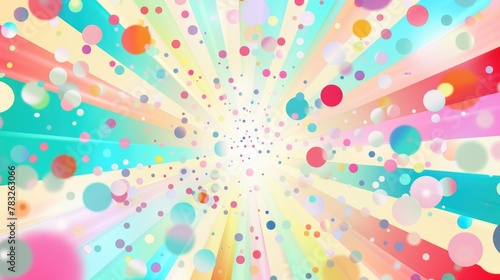 A vibrant background with various circles and dots. Perfect for design projects