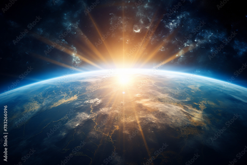 Obraz premium Celebration of Earth Day Generative AI picture green planet beautiful nature in danger AI pic