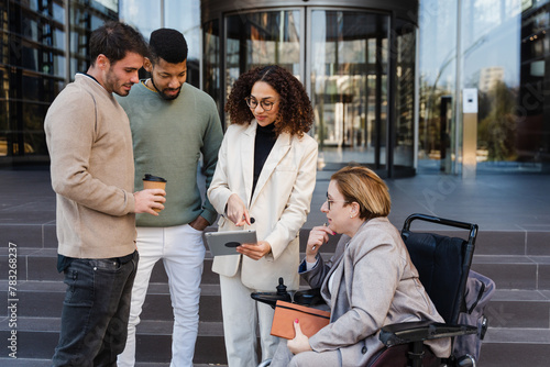 Different Businesspeople On Business Meeting photo