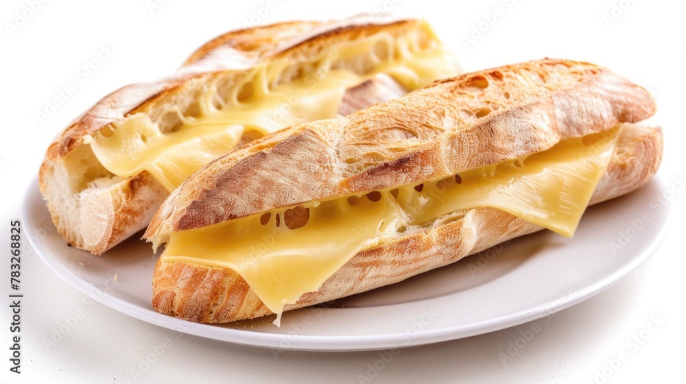 Delicious sandwich with cheese and meat, perfect for food blogs or restaurant menus