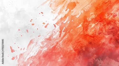 Abstract painting in vibrant red and white colors. Ideal for artistic backgrounds