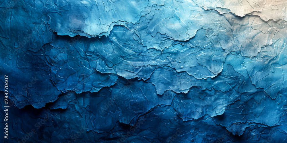 Abstract Blue Textured Background with Gradient Shades - obrazy, fototapety, plakaty 