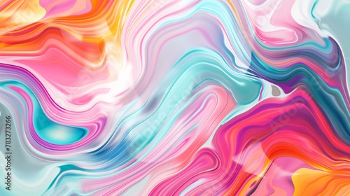 Abstract Colorful bright and wavy texture