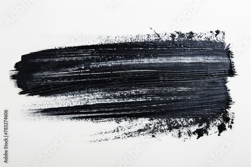 Black abstract brush stroke