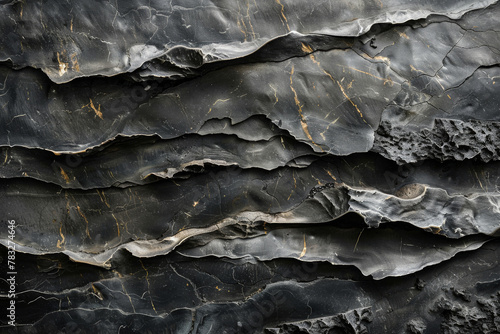 Eroded Slate Stone Layers photo