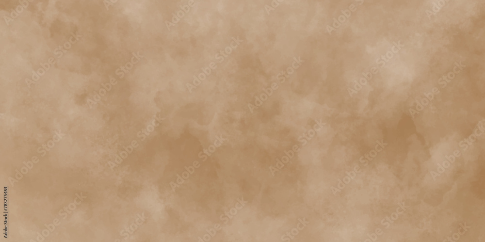 Modern Brown seamless stucco texture. Old seamless grunge vintage aged paper texture. Watercolor Grungy Paint. Sky Aguarelle Texture. White powder explosion isolated on Brown background.