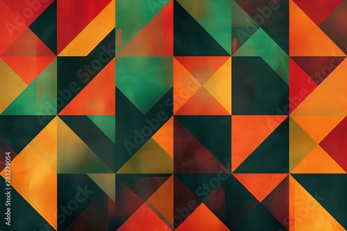 Abstract geometric pattern with military colors, suitable for backgrounds or concepts on strategy and precision.