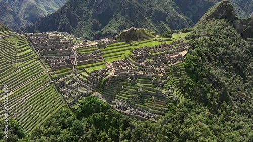 Machu Picchu, Peru. Aerial view
