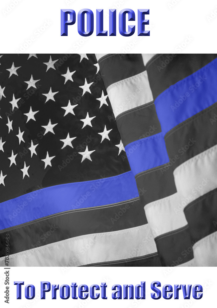 Obraz premium The Thin Blue Line. 