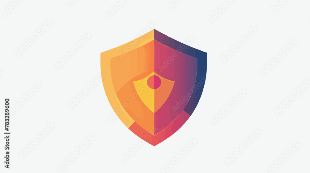 a colorful shield logo on a white background a colorful shield logo on a white background